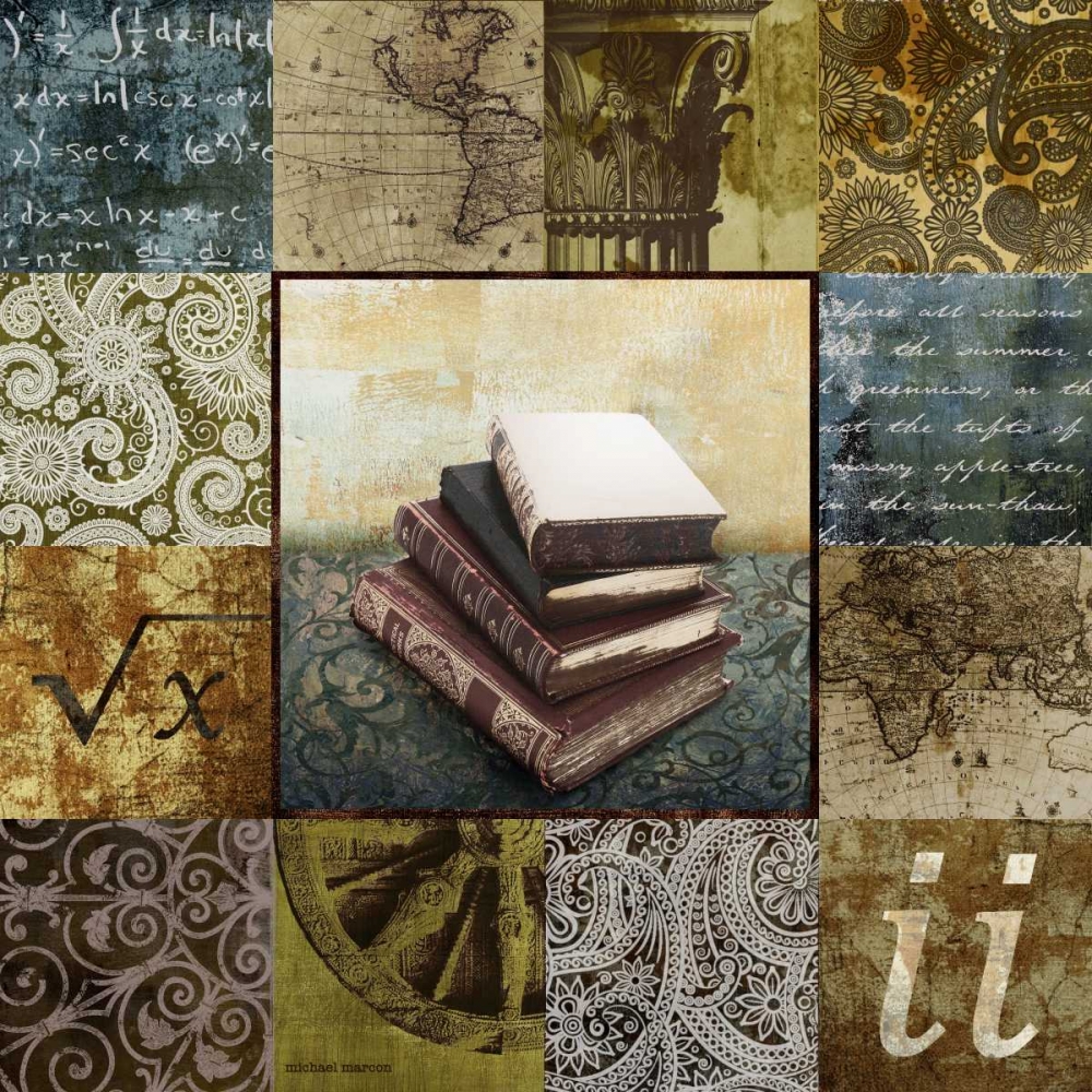 Wall Art Painting id:24055, Name: Escape to the Library II, Artist: Marcon, Michael