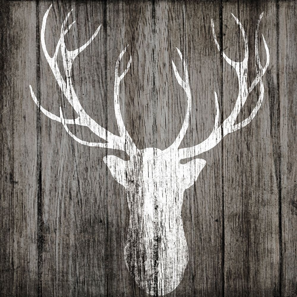 Wall art: Sophisticated Deer on Wood, by Biscardi, Nicholas