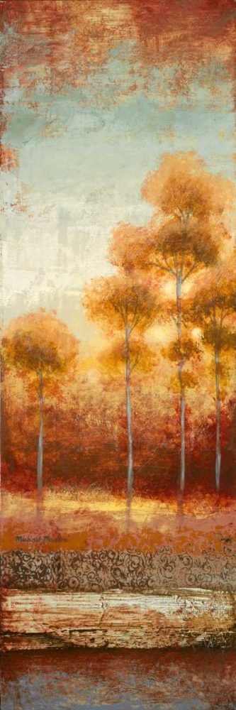 Wall Art Painting id:15563, Name: Glowing Red Trees II, Artist: Marcon, Michael