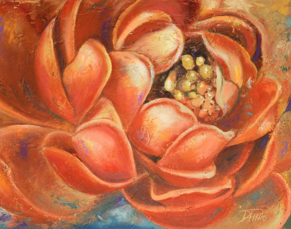 Wall art: Red Lotus I, by Pinto, Patricia