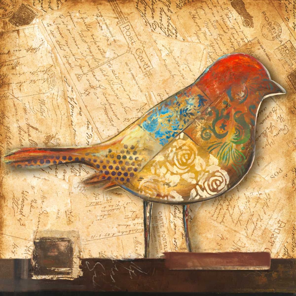 Wall Art Painting id:24068, Name: Bird of Collage II, Artist: Pinto, Patricia
