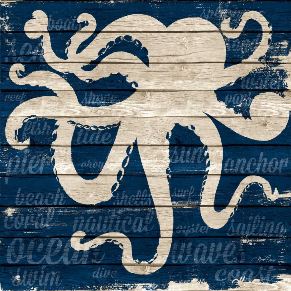 Wall Art Painting id:52133, Name: Coastal Wonder Border I, Artist: Ritter, Gina