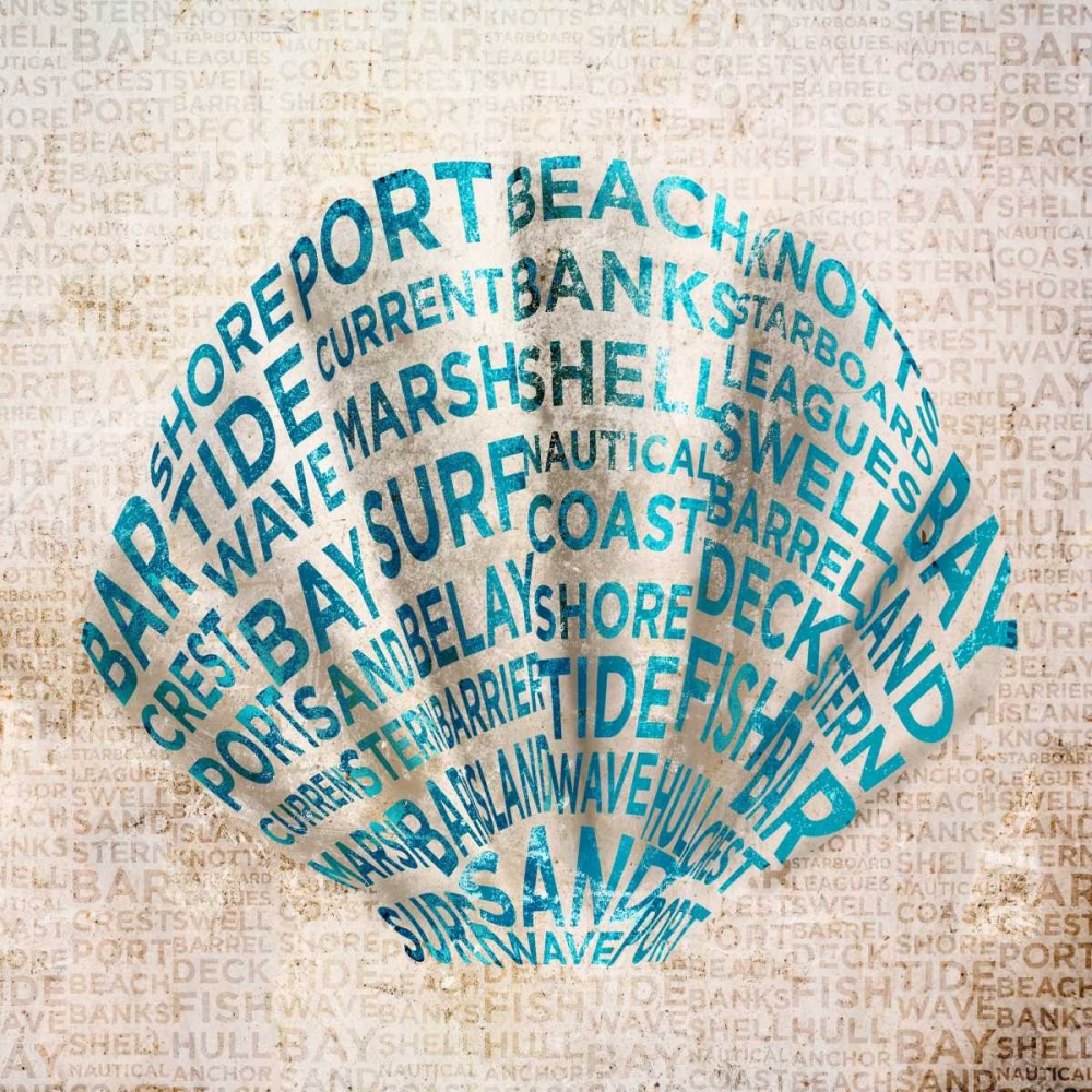 Wall Art Painting id:52145, Name: Shell Type Border I, Artist: SD Graphics Studio