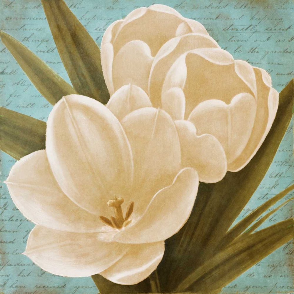 Wall art: Blue Morning Tulips I, by Rhyan, Vivien