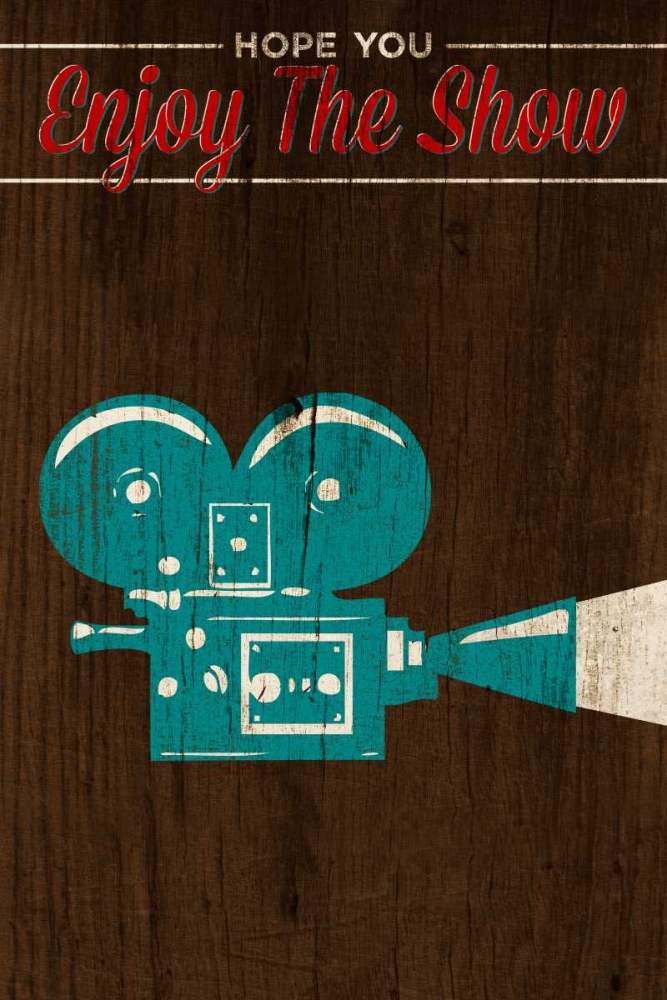 Wall art: Enjoy the Show-Camera, by SD Graphics Studio