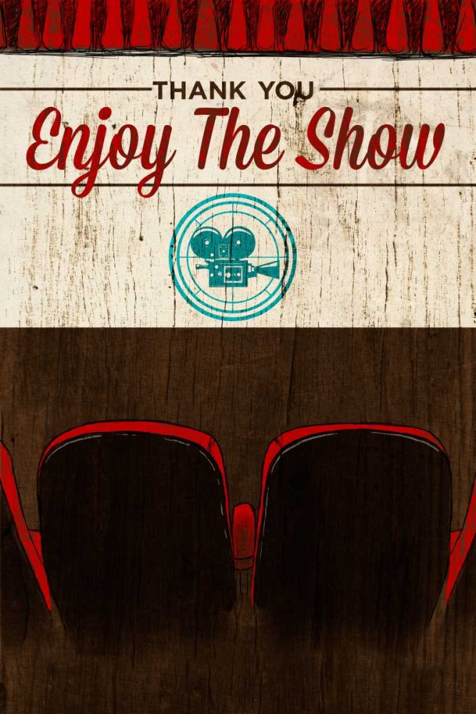 Wall art: Enjoy the Show-Theater, by SD Graphics Studio