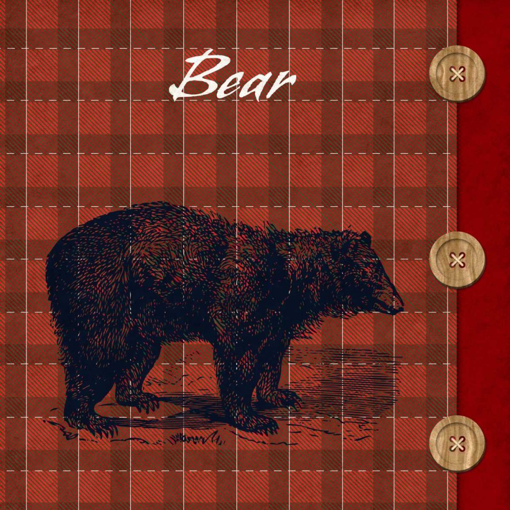 Wall art: Flannel Bear, by SD Graphics Studio