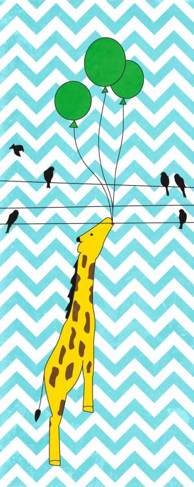 Wall Art Painting id:52176, Name: Floating Giraffe, Artist: SD Graphics Studio