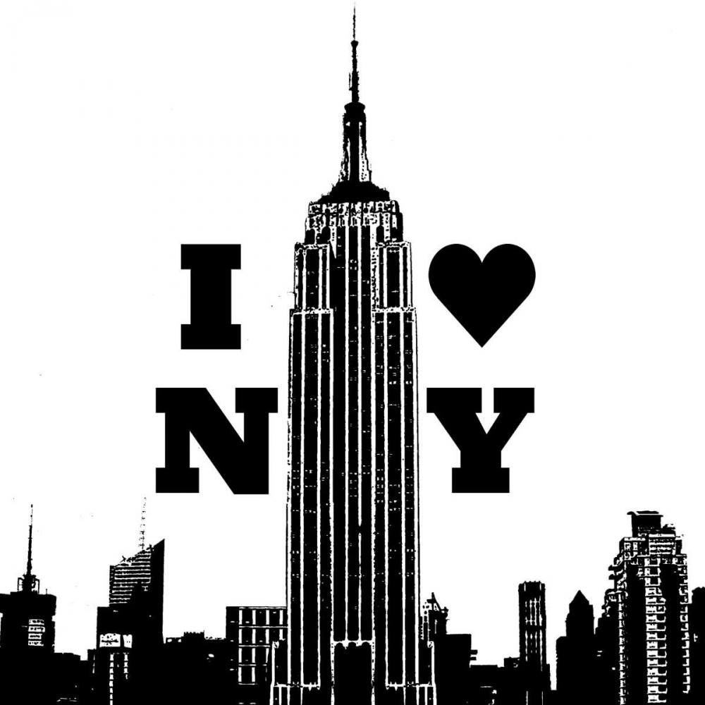 Wall art: I Heart NY Border, by Navas, Emily