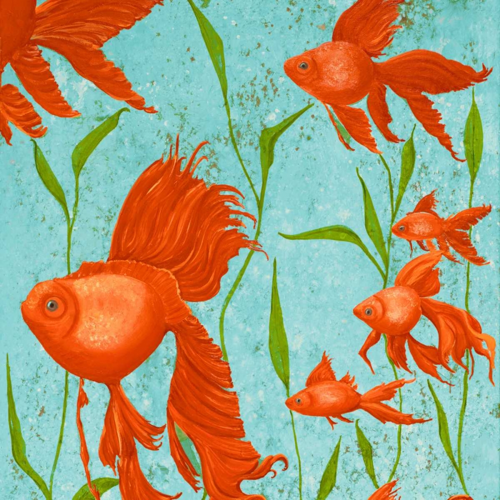 Wall Art Painting id:15600, Name: School of Fish I, Artist: Ritter, Gina