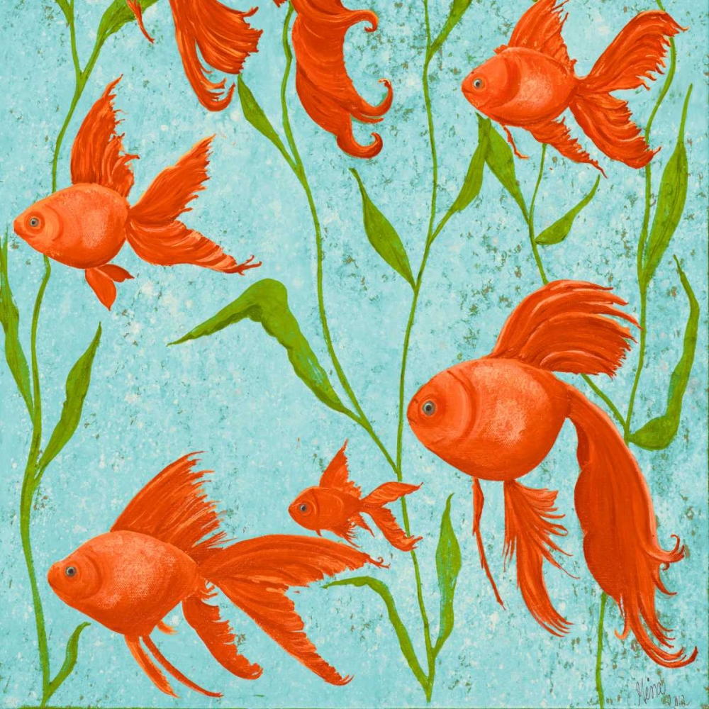 Wall Art Painting id:15601, Name: School of Fish II, Artist: Ritter, Gina