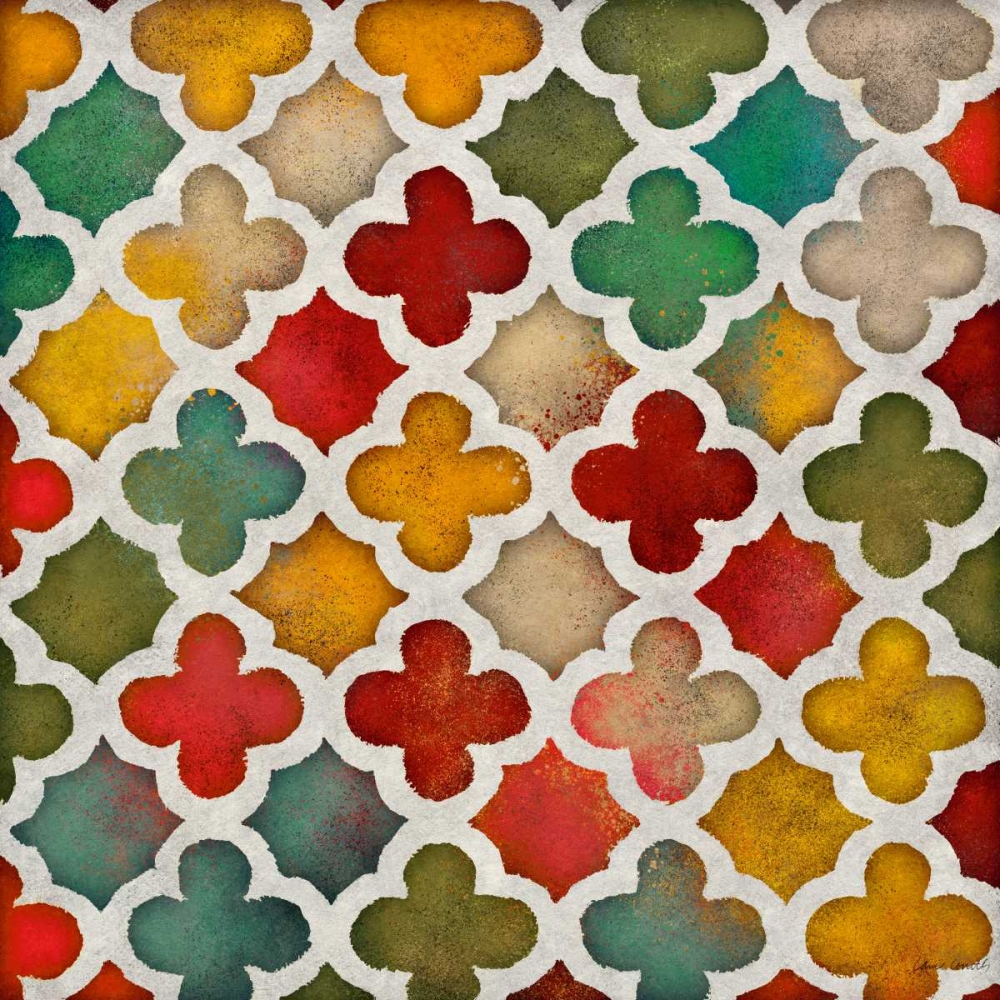 Wall art: Color Burst Lattice I, by Loreth, Lanie