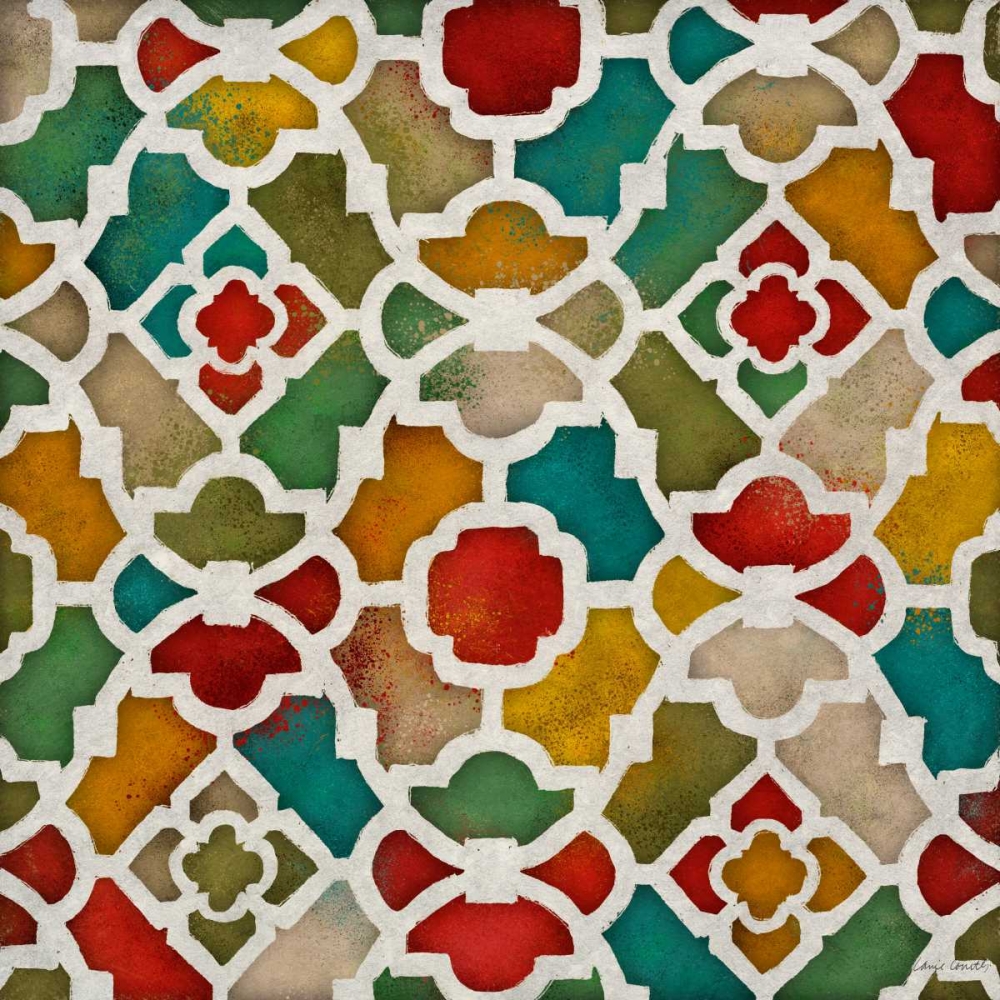 Wall art: Color Burst Lattice II, by Loreth, Lanie