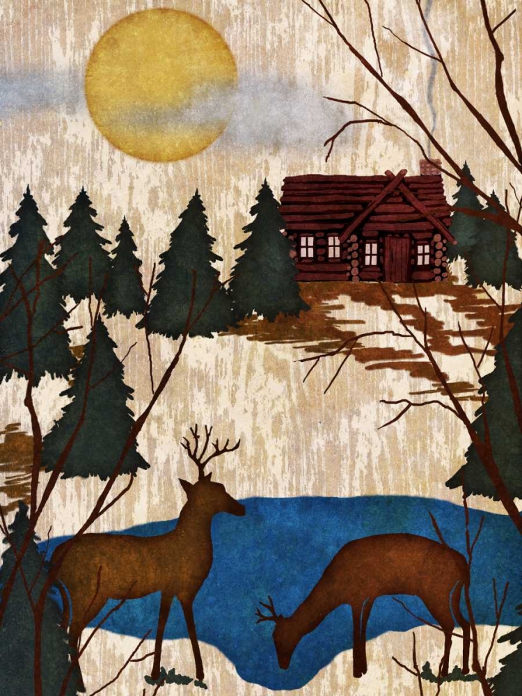 Wall Art Painting id:31886, Name: Cabin in the Woods I, Artist: Biscardi, Nicholas