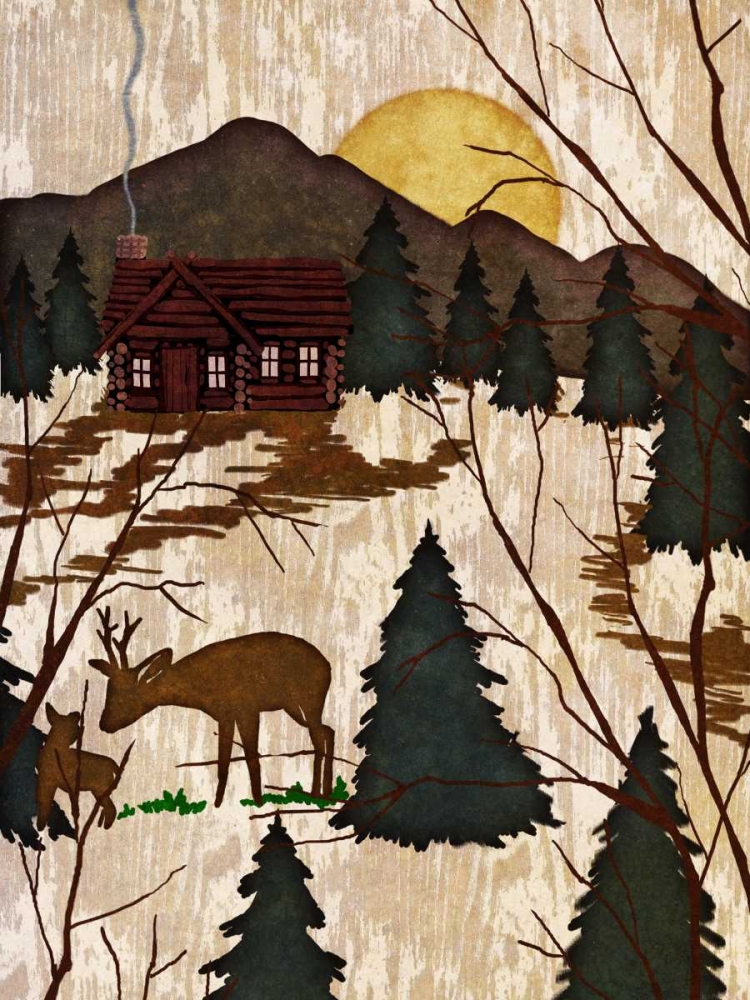 Wall Art Painting id:31888, Name: Cabin in the Woods II, Artist: Biscardi, Nicholas