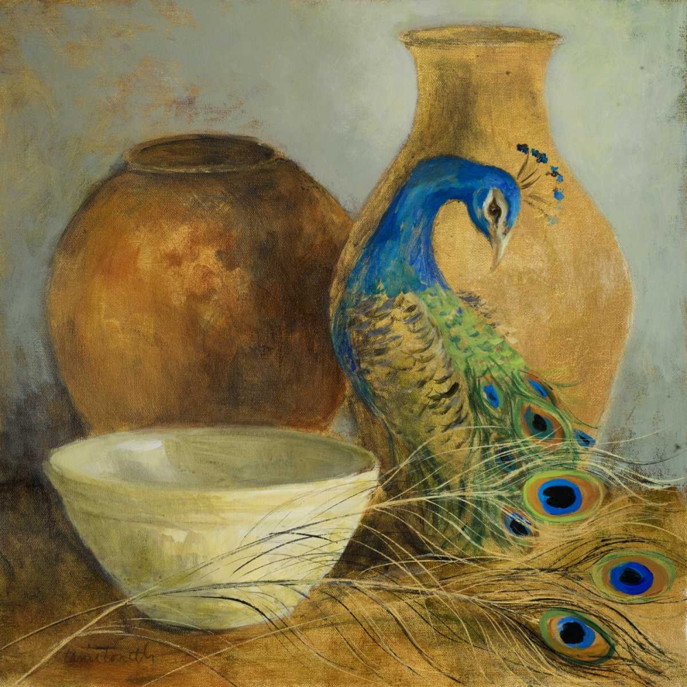 Wall Art Painting id:31893, Name: Peacock Vessels II, Artist: Loreth, Lanie