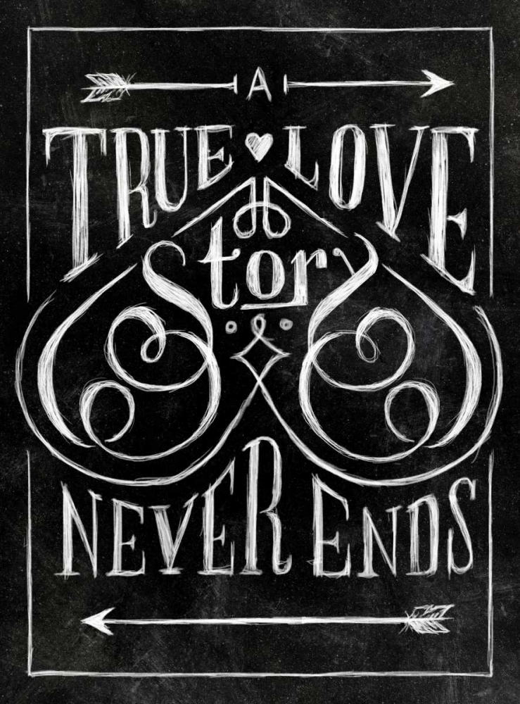 Wall Art Painting id:47378, Name: True Love with Border, Artist: SD Graphics Studio