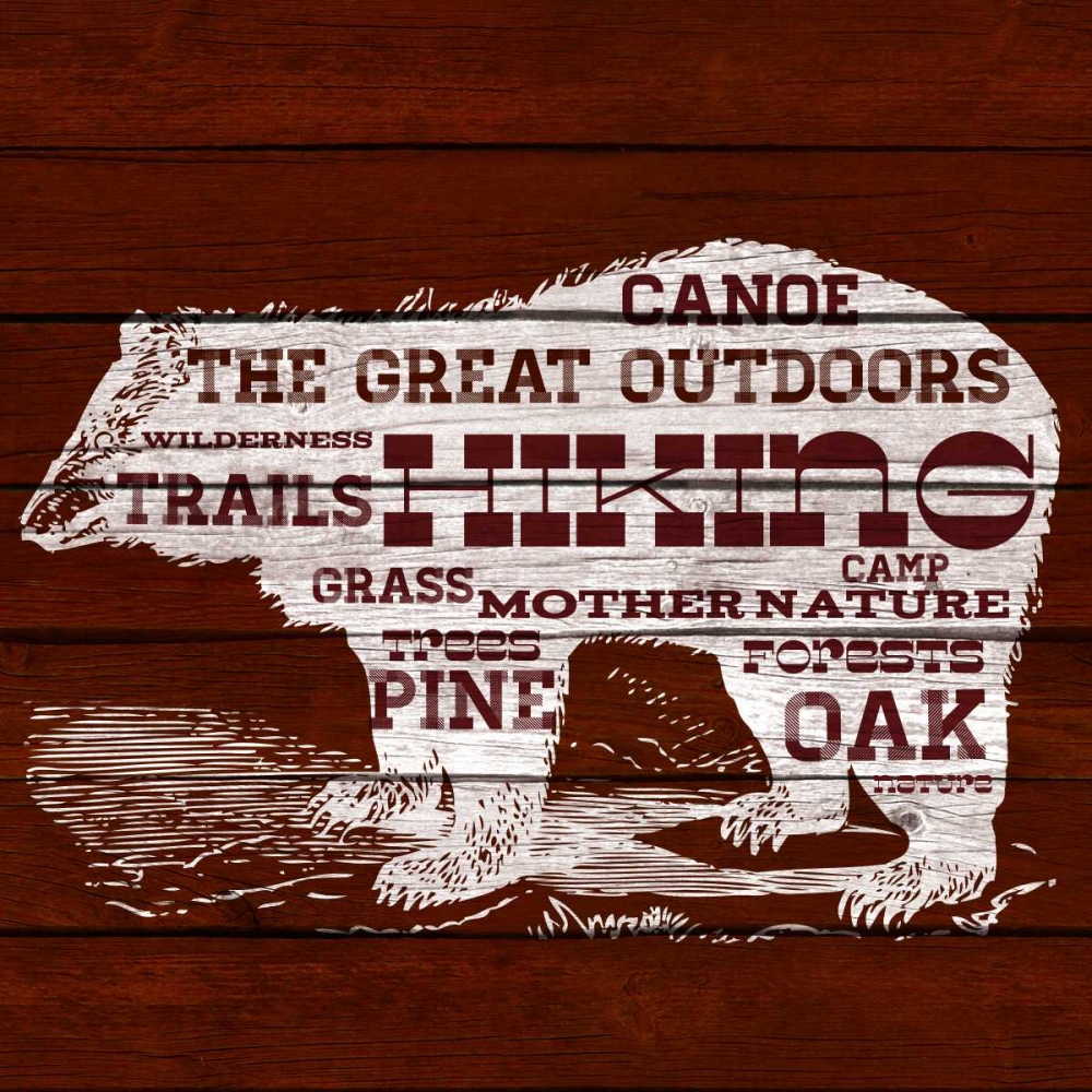 Wall Art Painting id:24230, Name: Bear Text, Artist: SD Graphics Studio