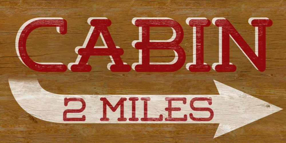 Wall art: Cabin Sign, by SD Graphics Studio