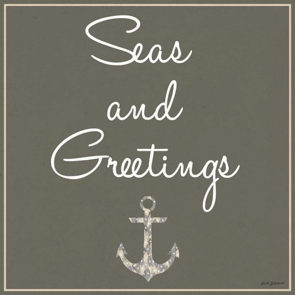 Wall Art Painting id:74530, Name: Silver Coast Christmas Square I, Artist: Biscardi, Nicholas