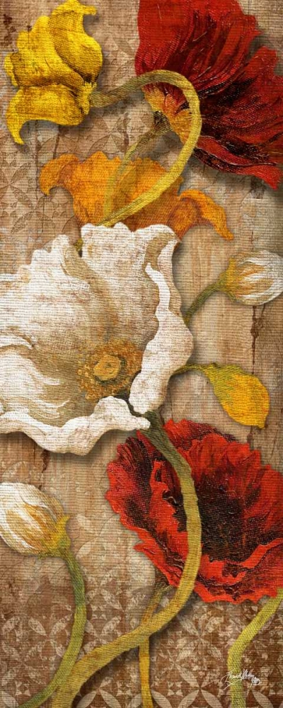 Wall Art Painting id:23971, Name: Joyful Poppies I, Artist: Medley, Elizabeth