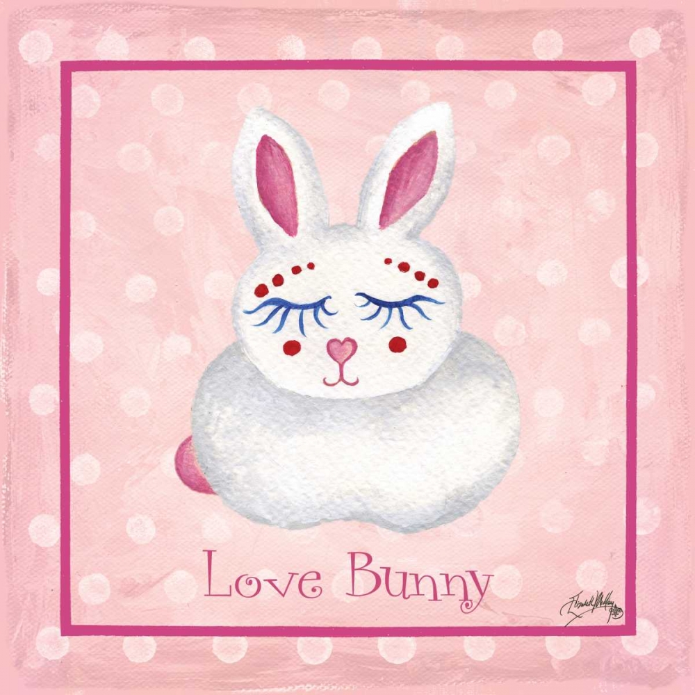 Wall Art Painting id:47285, Name: Bunny Border, Artist: Medley, Elizabeth