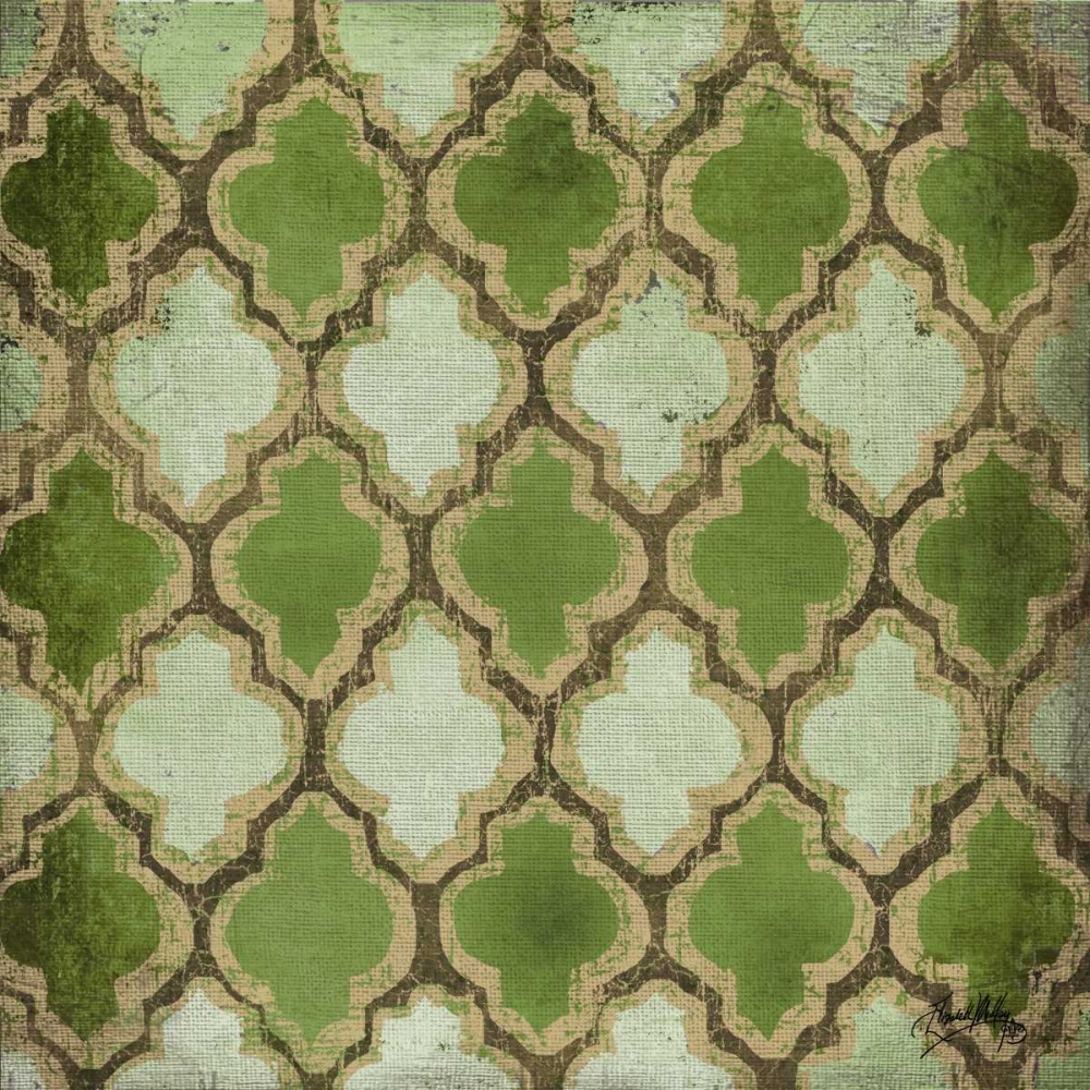 Wall Art Painting id:77940, Name: Green Modele III, Artist: Medley, Elizabeth