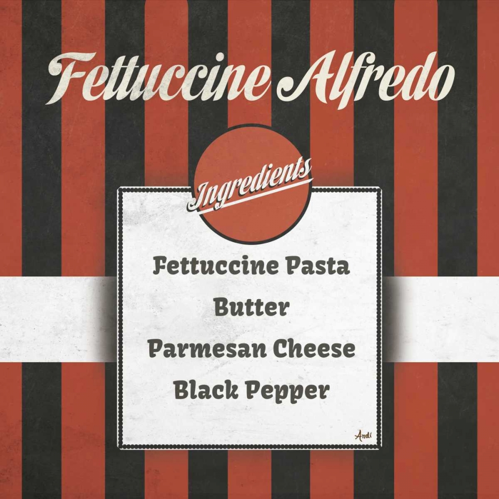 Art Print: Italian Recipe I