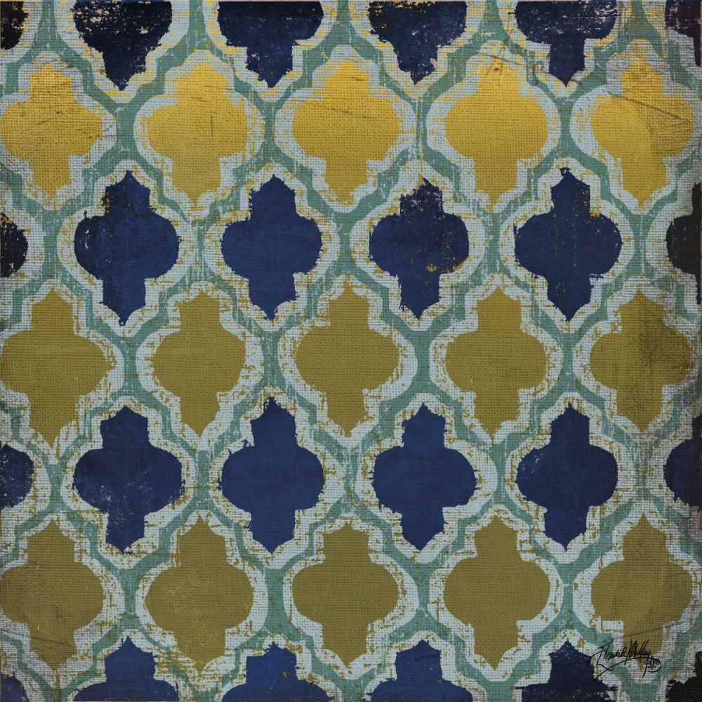 Wall Art Painting id:52320, Name: Olive and Indigo Modele I, Artist: Medley, Elizabeth