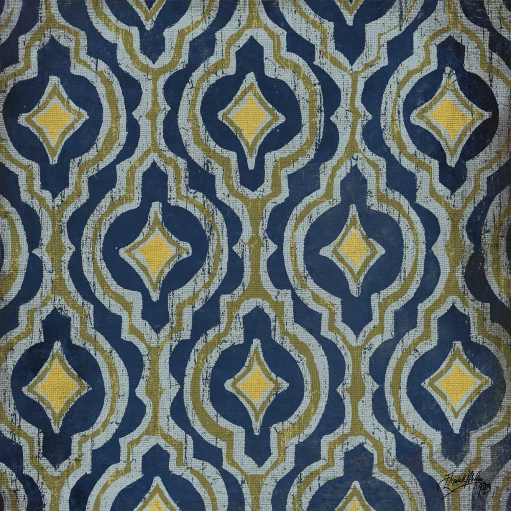 Wall Art Painting id:52319, Name: Olive and Indigo Modele II, Artist: Medley, Elizabeth