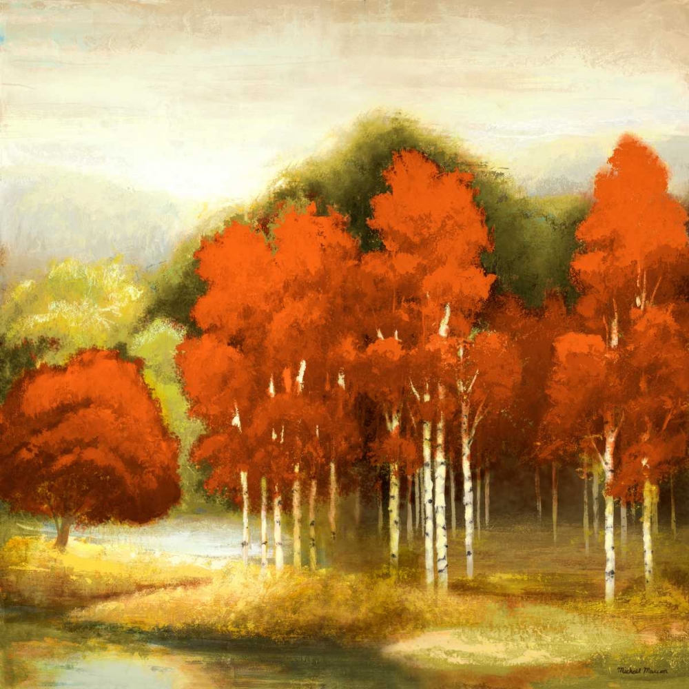 Wall art: Autumn Birchwood I, by Marcon, Michael