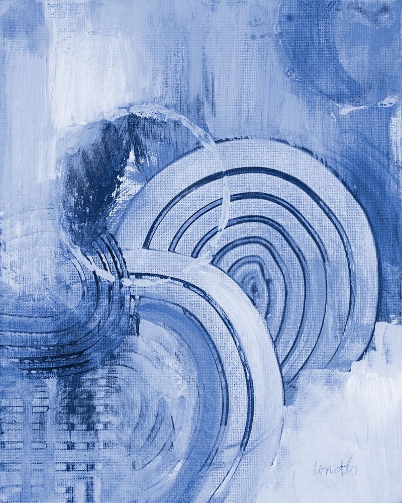 Wall Art Painting id:400448, Name: Beyond Indigo Vertical, Artist: Loreth, Lanie
