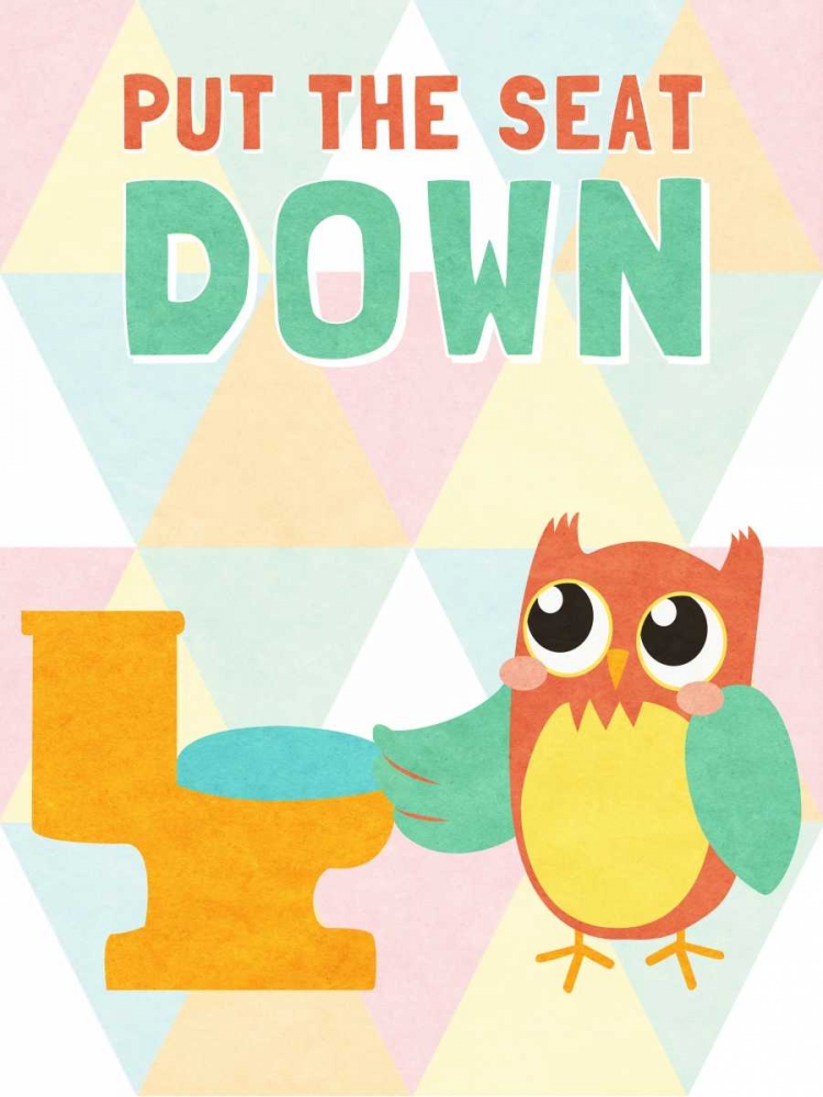 Wall Art Painting id:51527, Name: Put the Seat Down, Artist: SD Graphics Studio