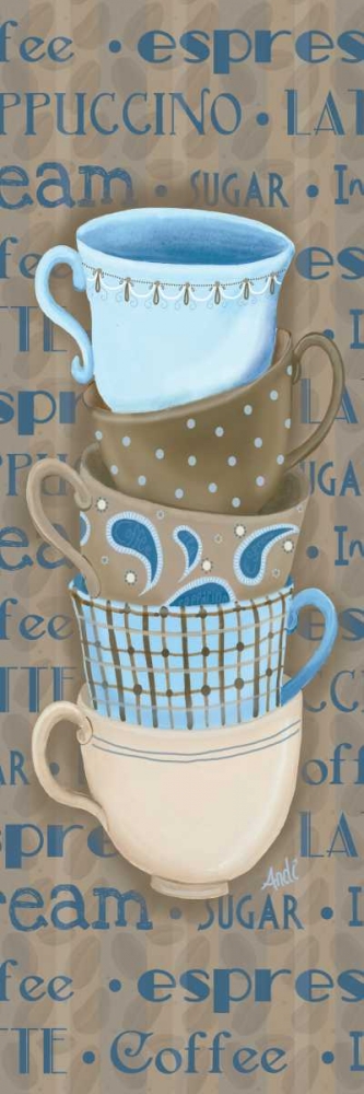Wall Art Painting id:32459, Name: Coffee Cup Stack I, Artist: Metz, Andi