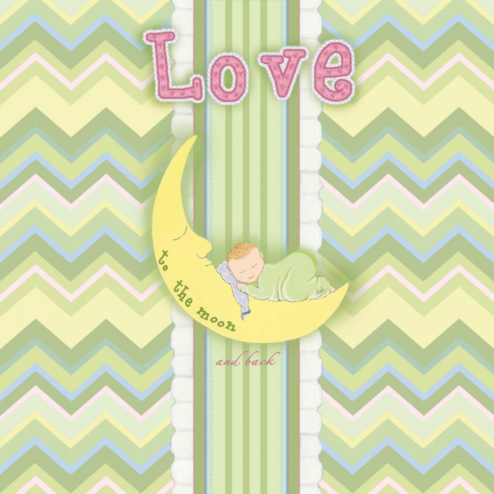 Wall Art Painting id:51958, Name: Sleepy Moon I, Artist: Metz, Andi