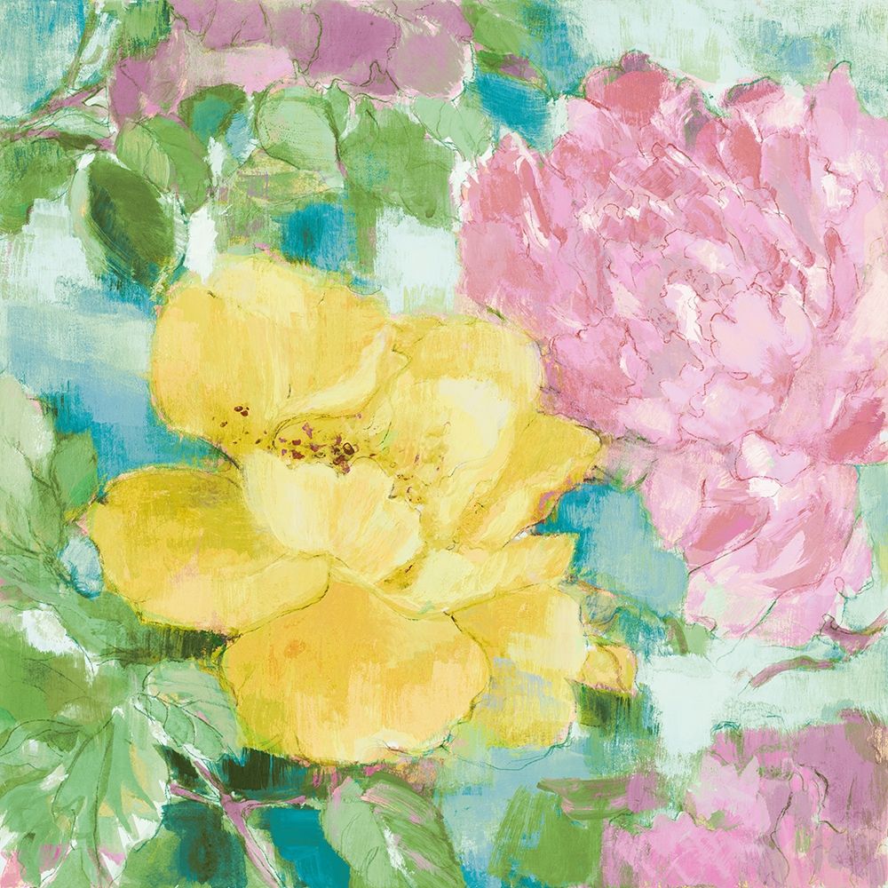 Wall Art Painting id:207280, Name: Modern Yellow Peonies II, Artist: Loreth, Lanie