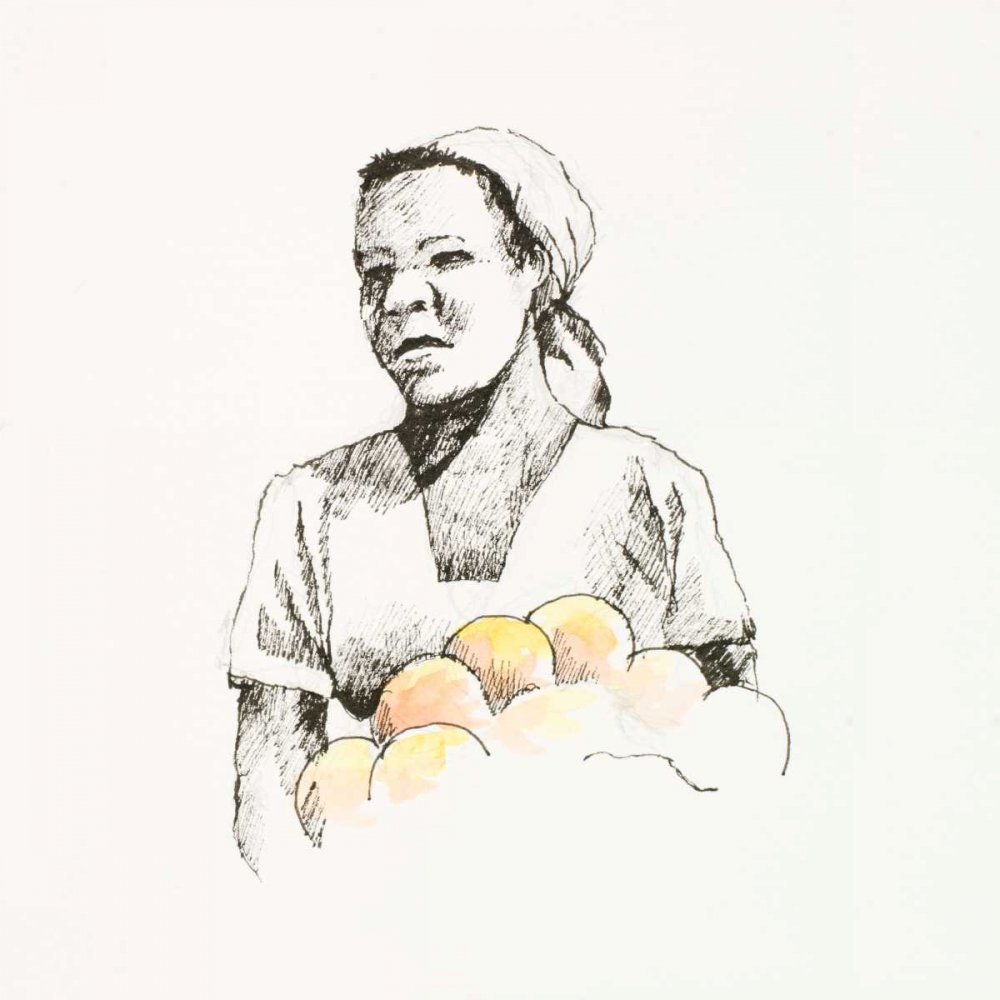 Wall art: Sketched Woman II, by Slivka, Jane