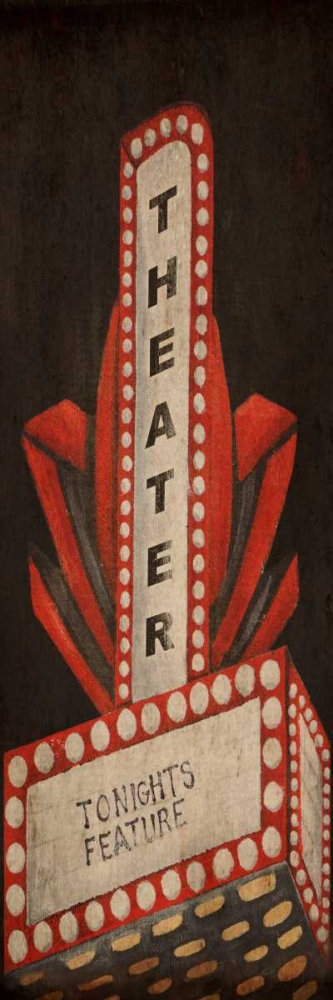 Wall art: Now Showing Theater, by Ritter, Gina
