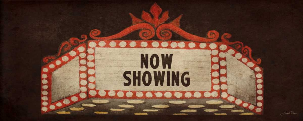 Wall art: Now Showing Marquee, by Ritter, Gina