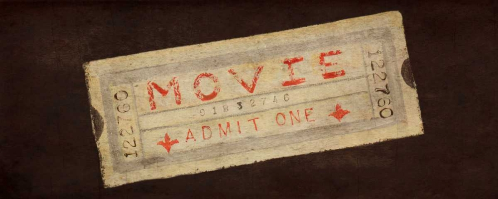 Wall art: Now Showing Tickets, by Ritter, Gina