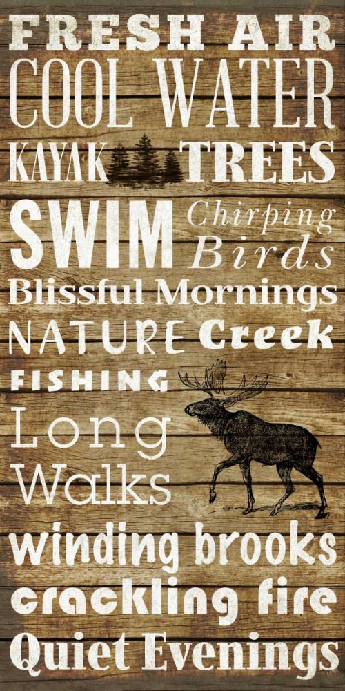 Wall art: Lodge Type, by SD Graphics Studio