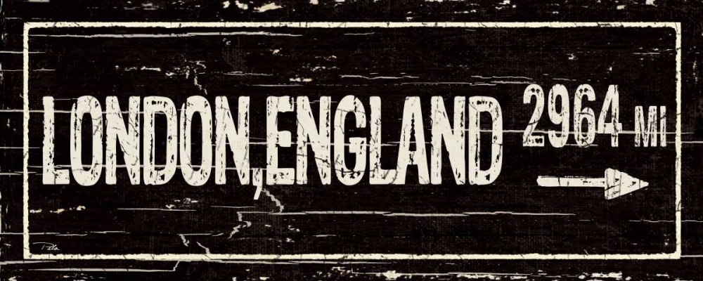 Wall art: Destination Signs IV, by Pela Studio