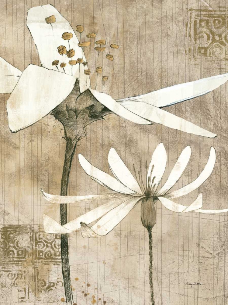 Wall Art Painting id:33366, Name: Pencil Floral II, Artist: Tillmon, Avery