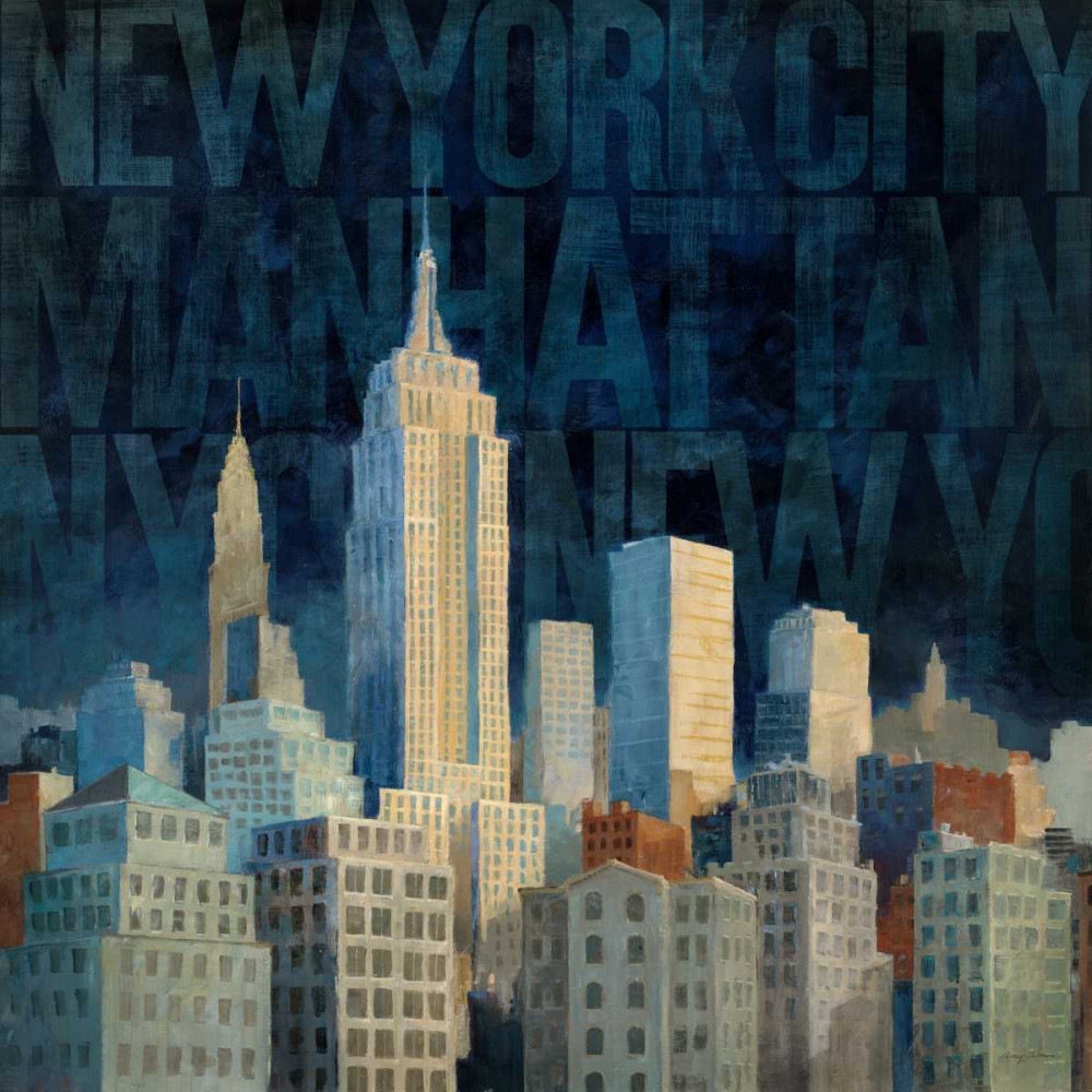 Wall art: Midnight in Midtown Words, by Tillmon, Avery