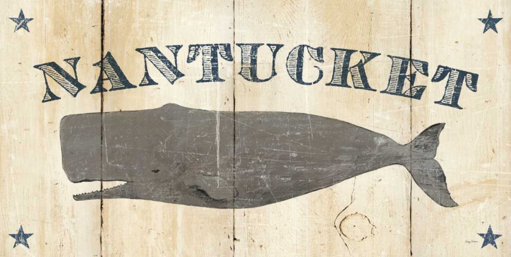 Wall Art Painting id:17256, Name: Nantucket Whale, Artist: Tillmon, Avery