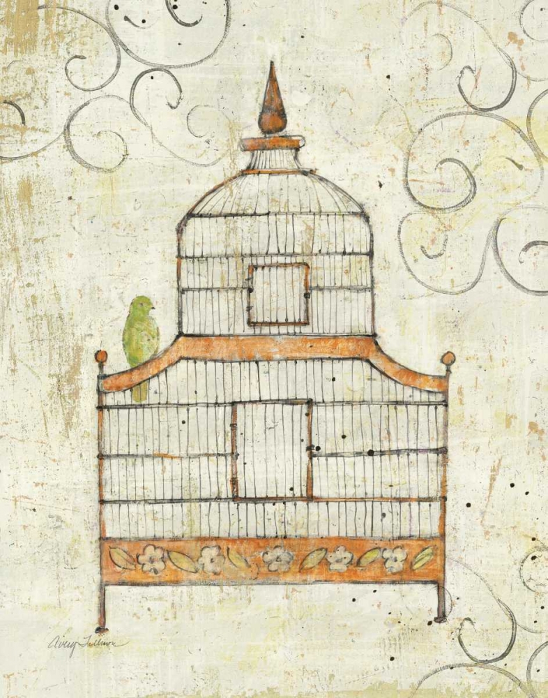 Wall Art Painting id:17536, Name: Bird Cage III, Artist: Tillmon, Avery