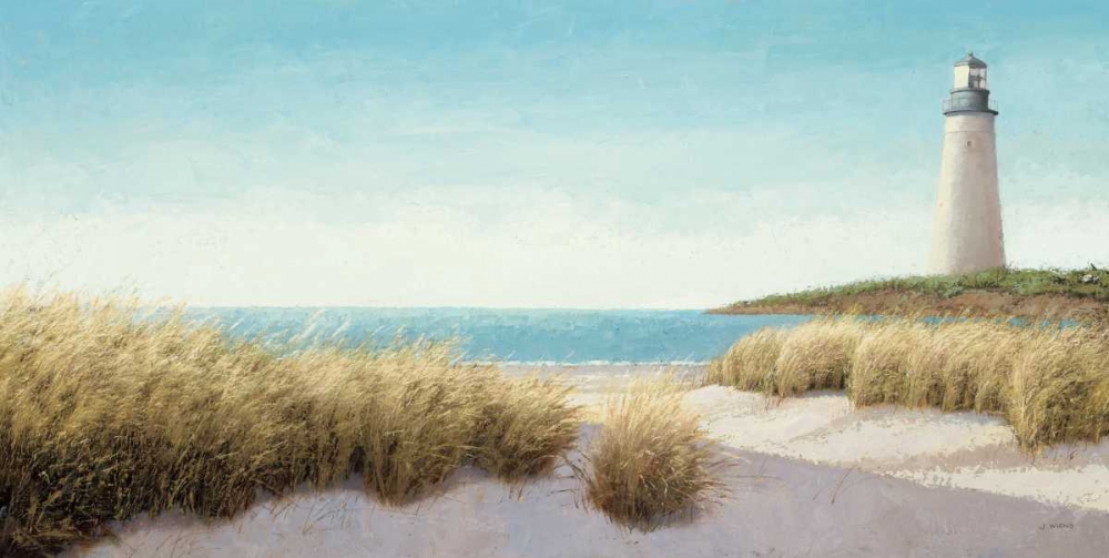 Wall Art Painting id:17342, Name: Lighthouse by the Sea, Artist: Wiens, James