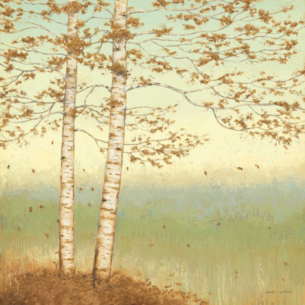 Wall Art Painting id:17747, Name: Golden Birch I with Blue Sky, Artist: Wiens, James