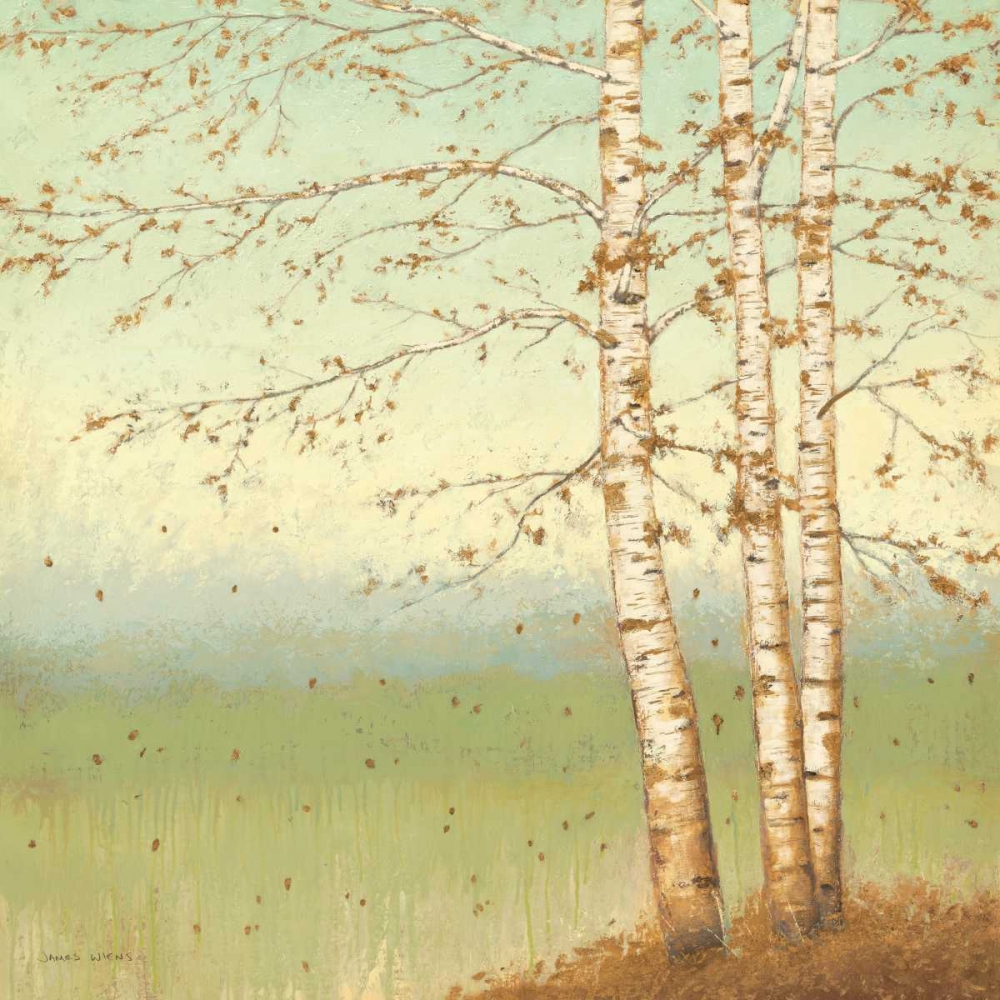 Wall Art Painting id:17634, Name: Golden Birch II with Blue Sky, Artist: Wiens, James