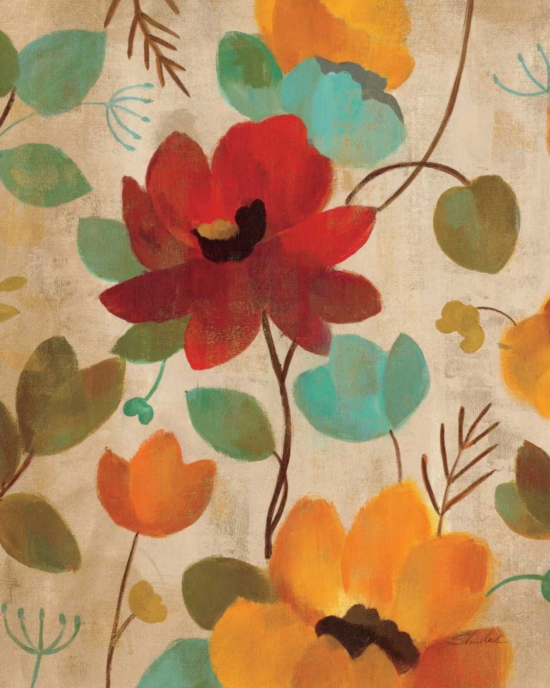 Wall Art Painting id:33480, Name: Vibrant Embroidery II, Artist: Vassileva, Silvia